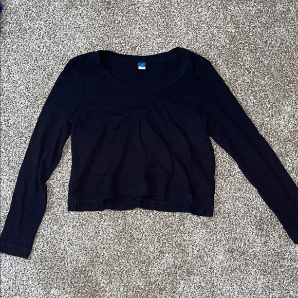 🩵Old Navy Black Long Sleeve Tee - Picture 1 of 3